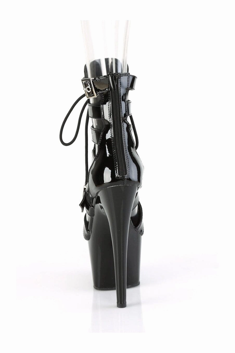 ADORE-1013MST Black Patent Ankle Boot