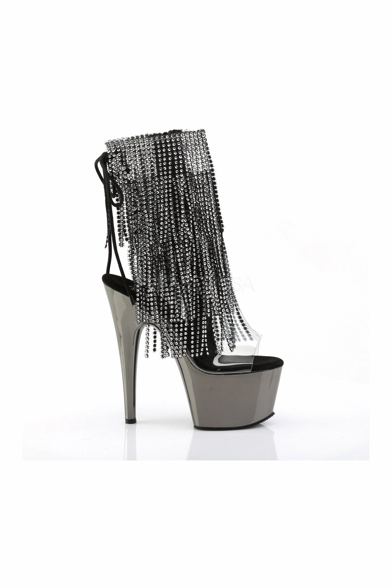 ADORE-1017RSF Platform Boot  | Black Vinyl
