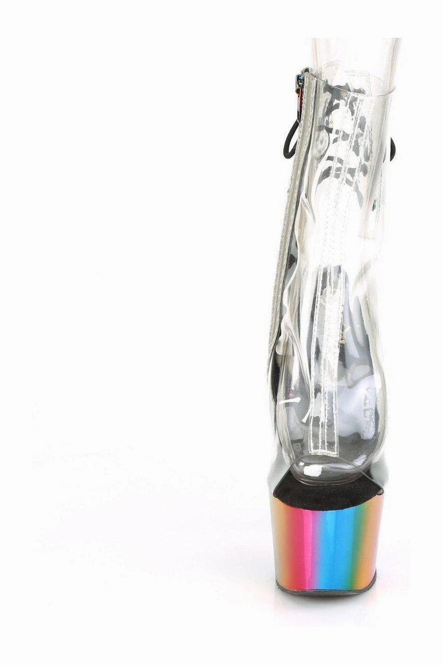 ADORE-1018RC Ankle Boot | Clear Vinyl