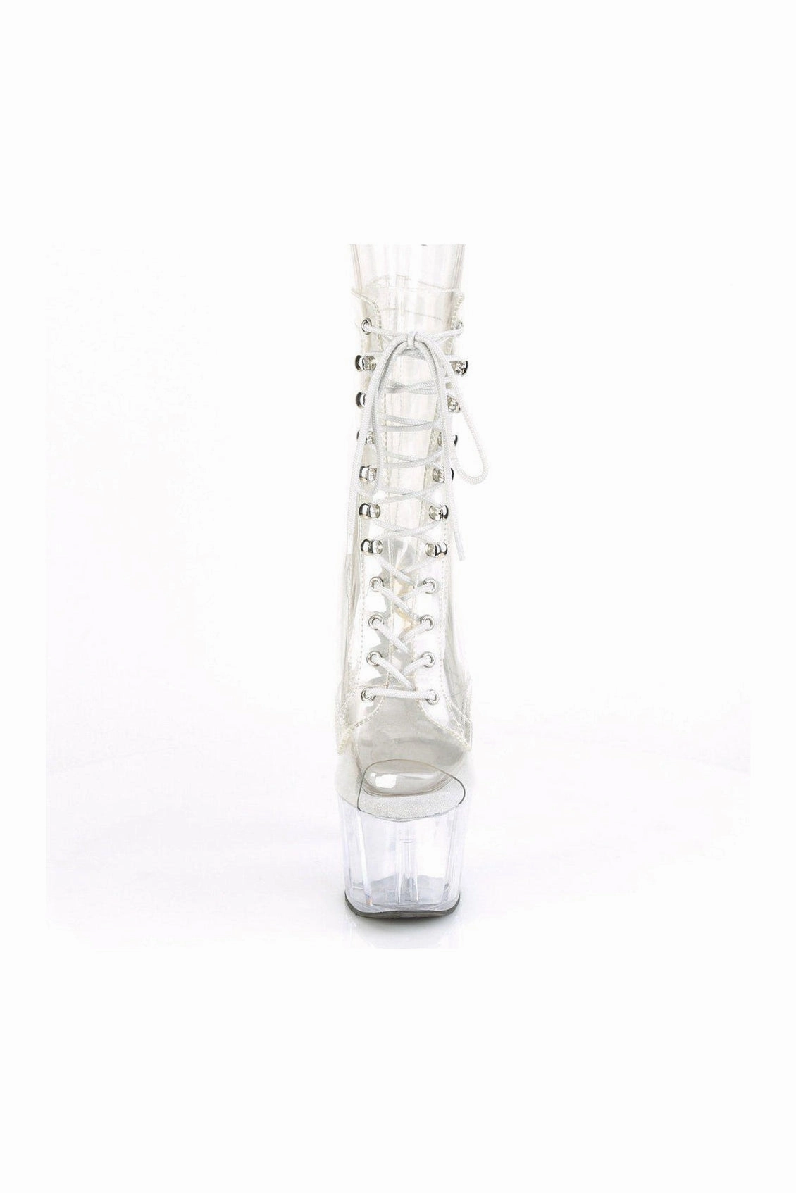 ADORE-1021C Exotic Ankle Boot | Clear Vinyl