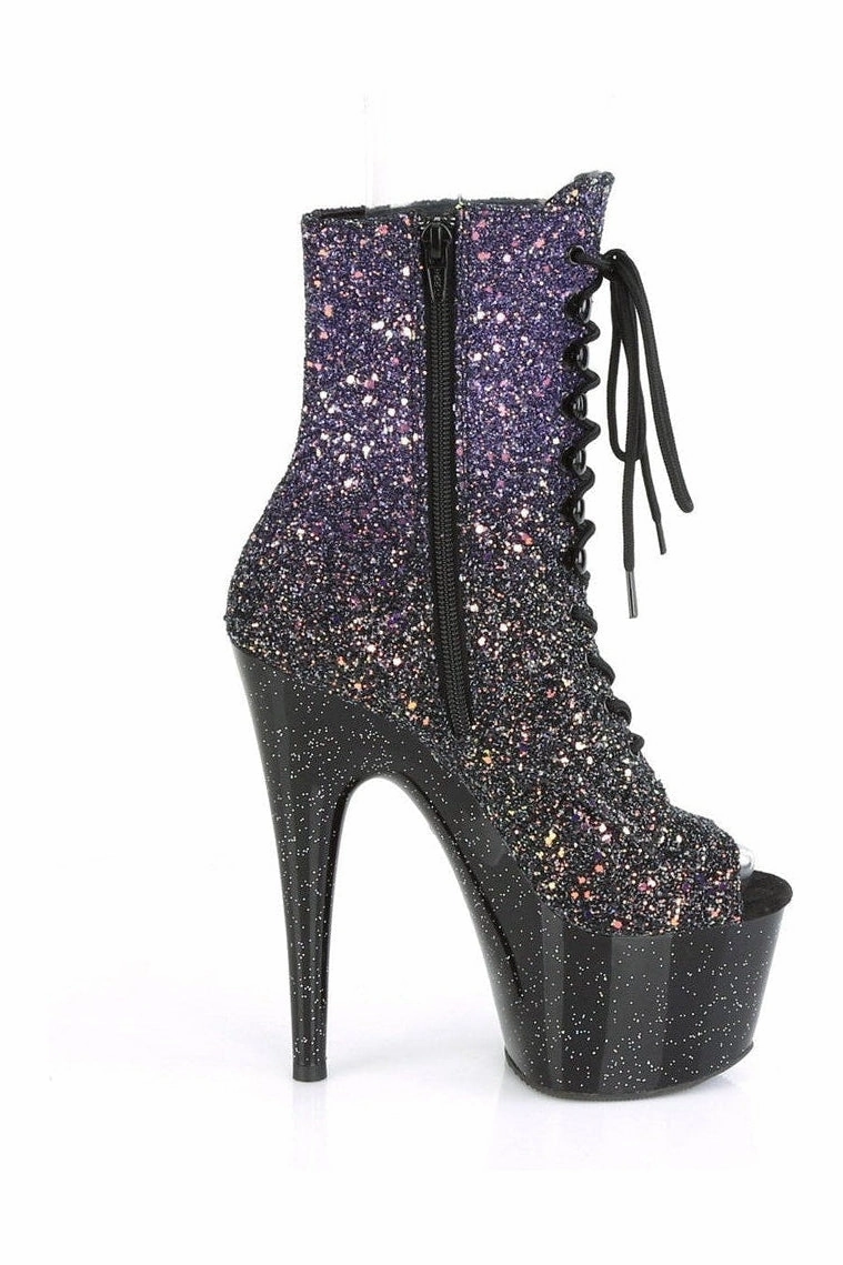 ADORE-1021OMBG Exotic Boot | Purple Glitter