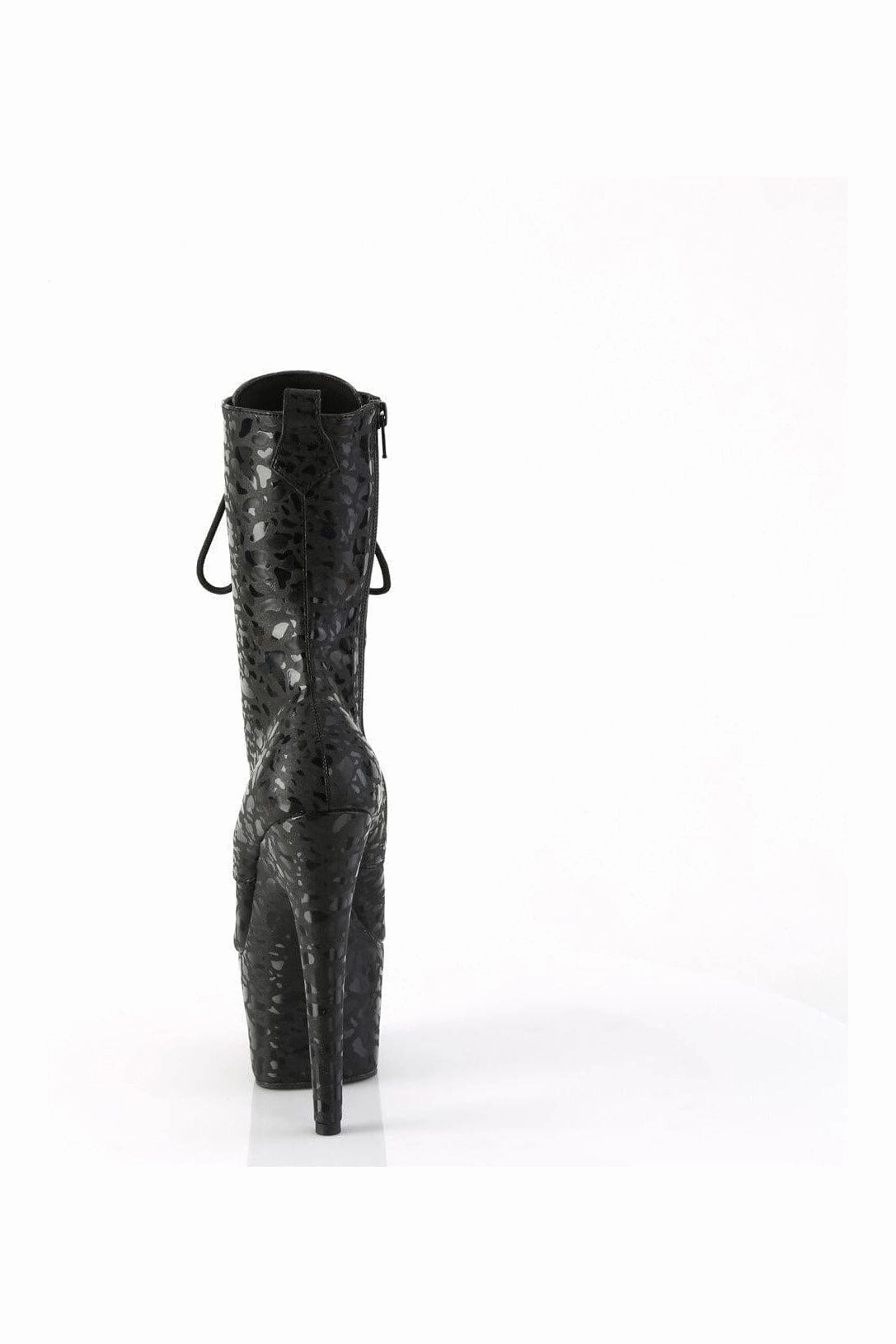 ADORE-1040LPH Black Faux Leather Ankle Boot