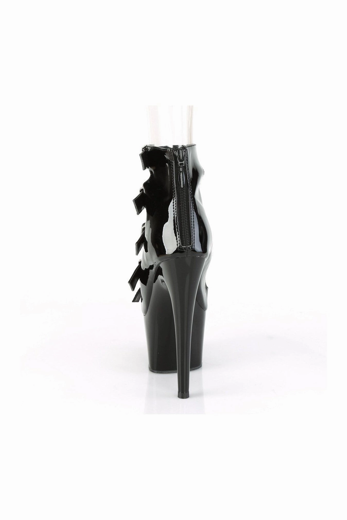 ADORE-700-33 Exotic Ankle Boot | Black Patent