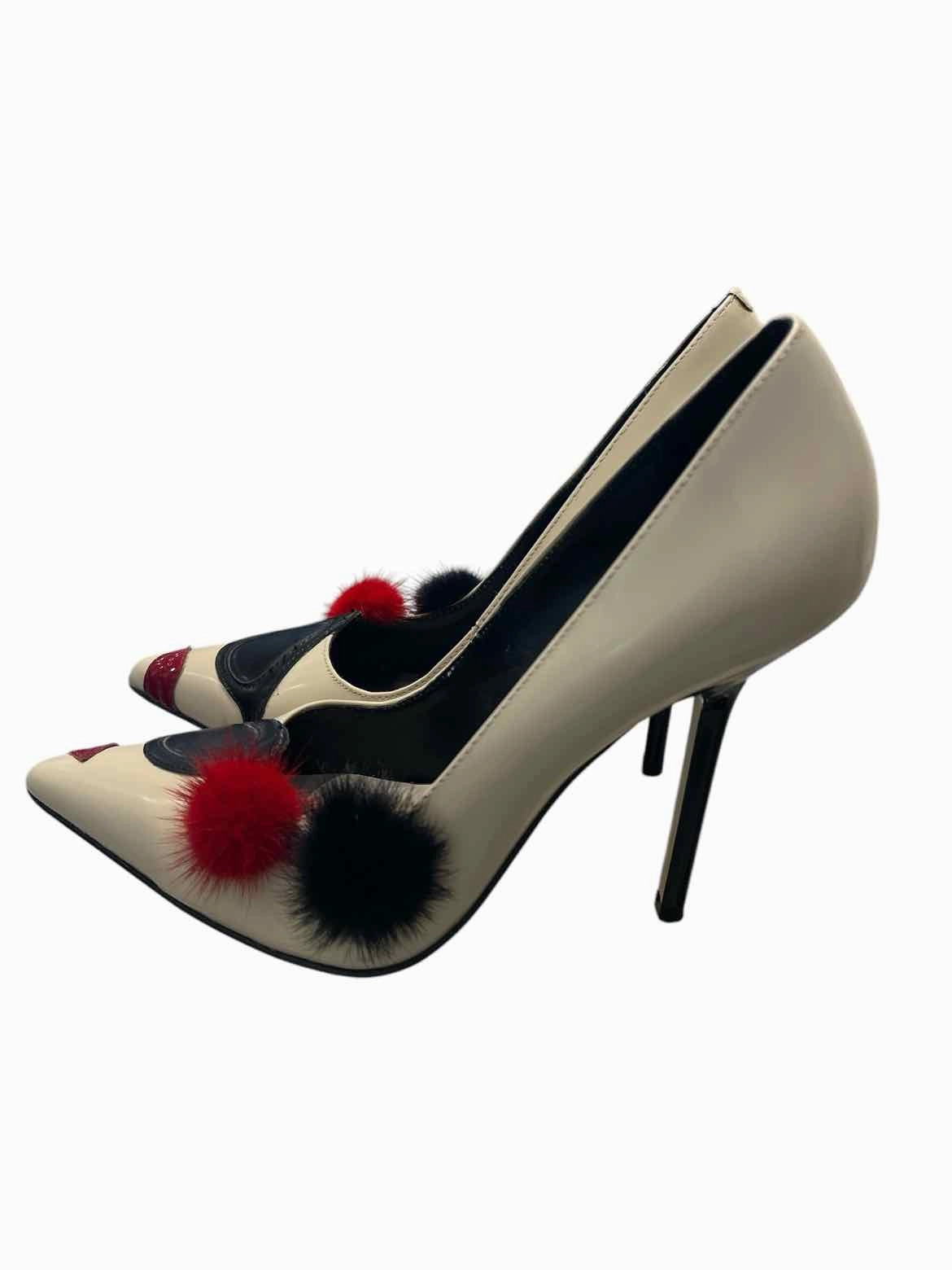 alice   olivia Cream and Red Size 37.5 Shoes