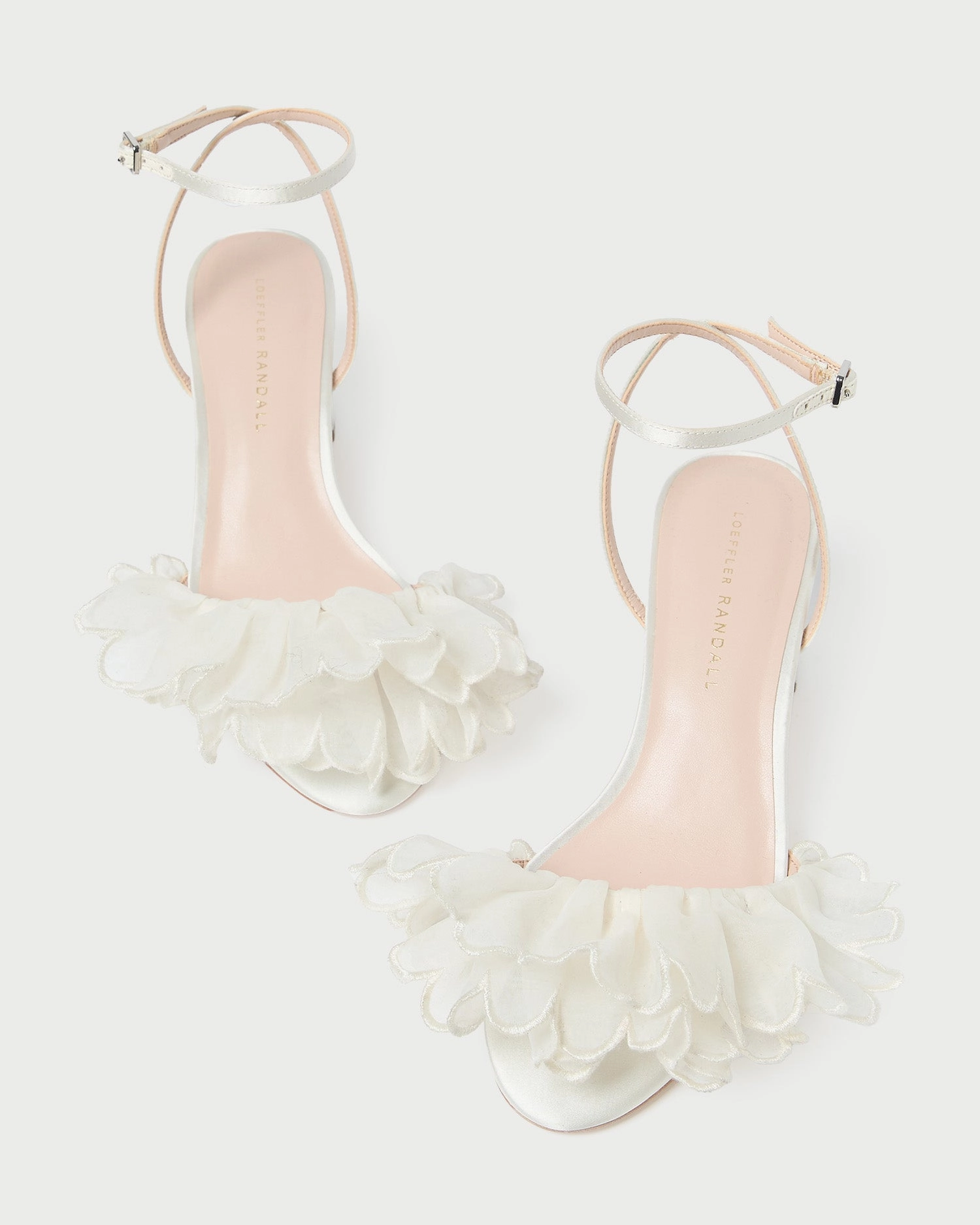 Aria Pearl Organza Heeled Sandal