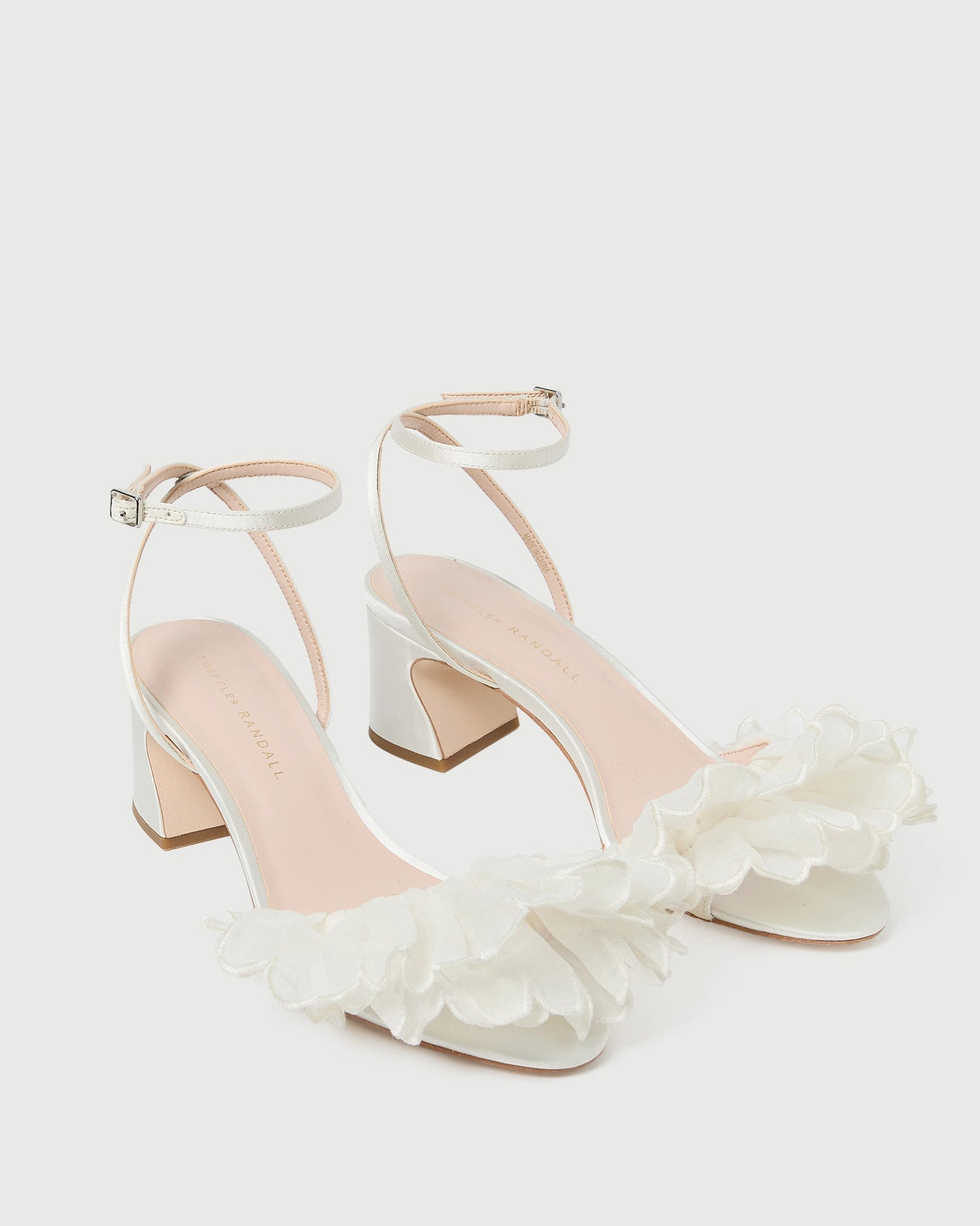 Aria Pearl Organza Heeled Sandal