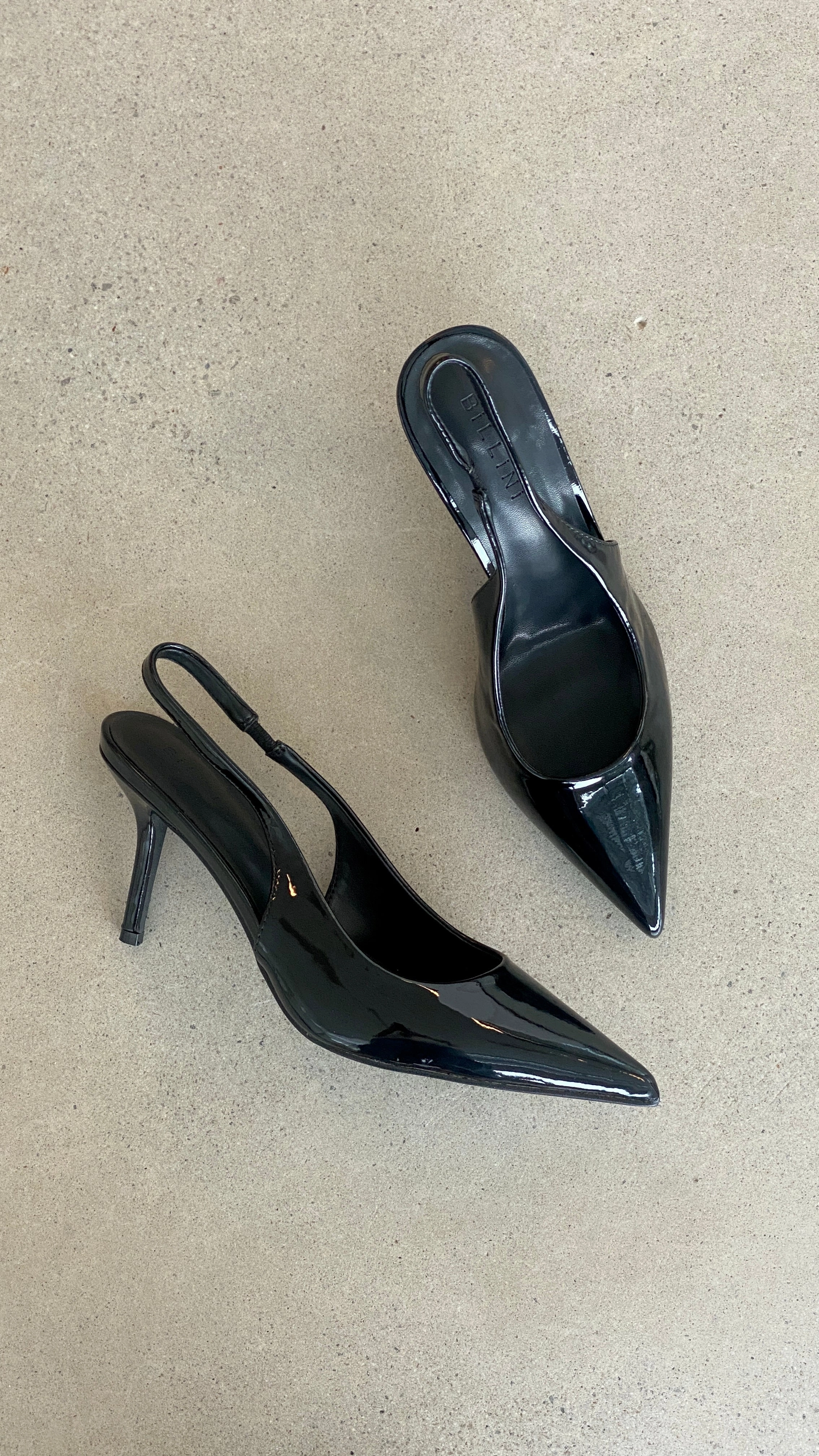 Blondie Heels - Black Patent