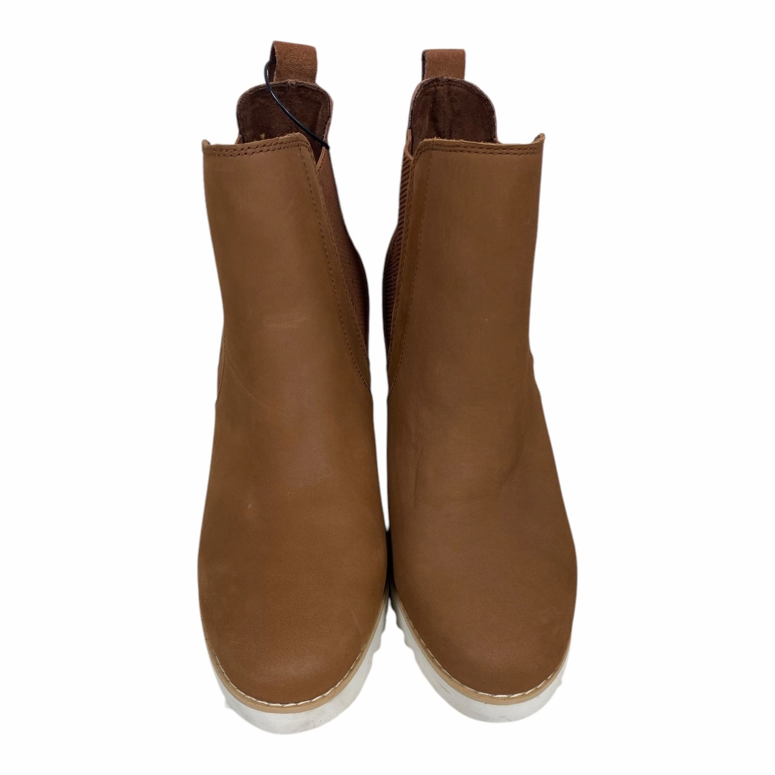 Boots Ankle Heels By Toms In Brown, Size: 10
