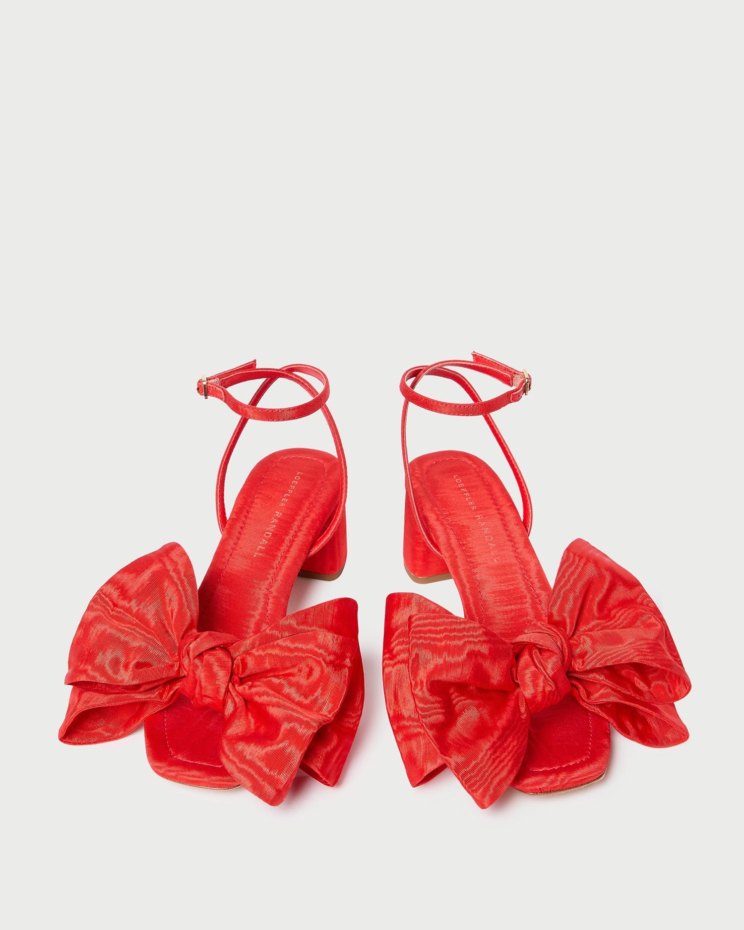 Carmen Red Moiré Bow Sandal