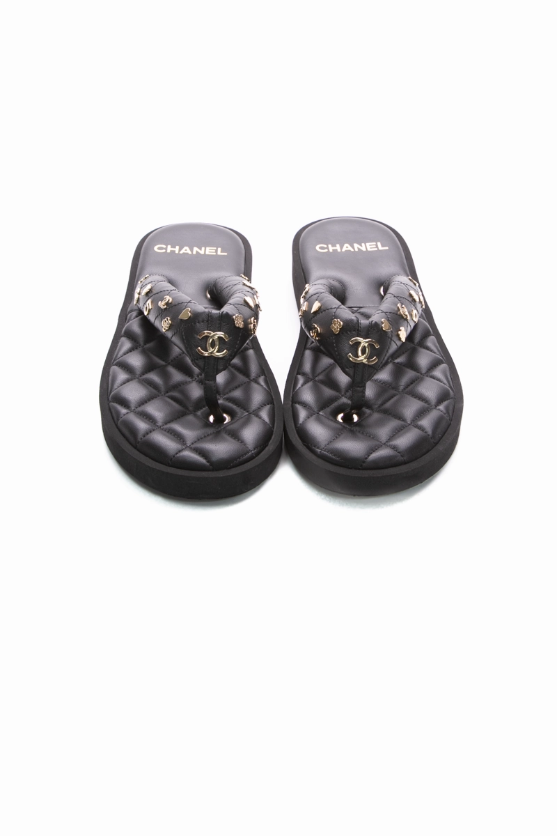 Charms Padded Pool Thong Sandals - Size 41