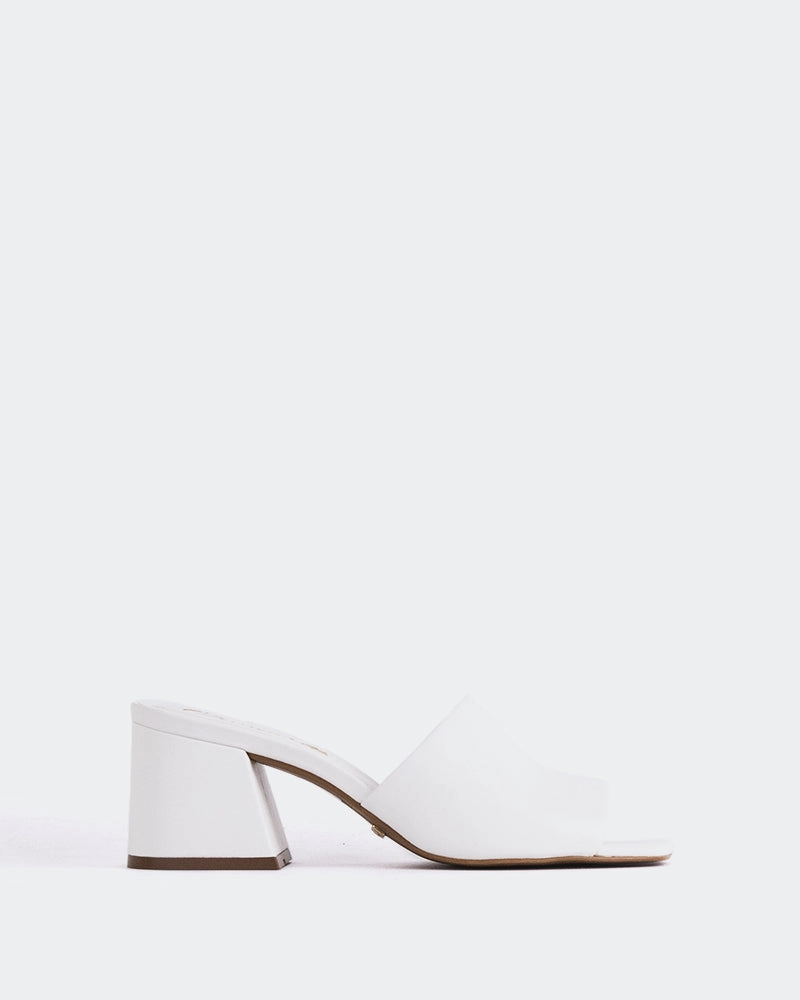 Clarabelle White Leather