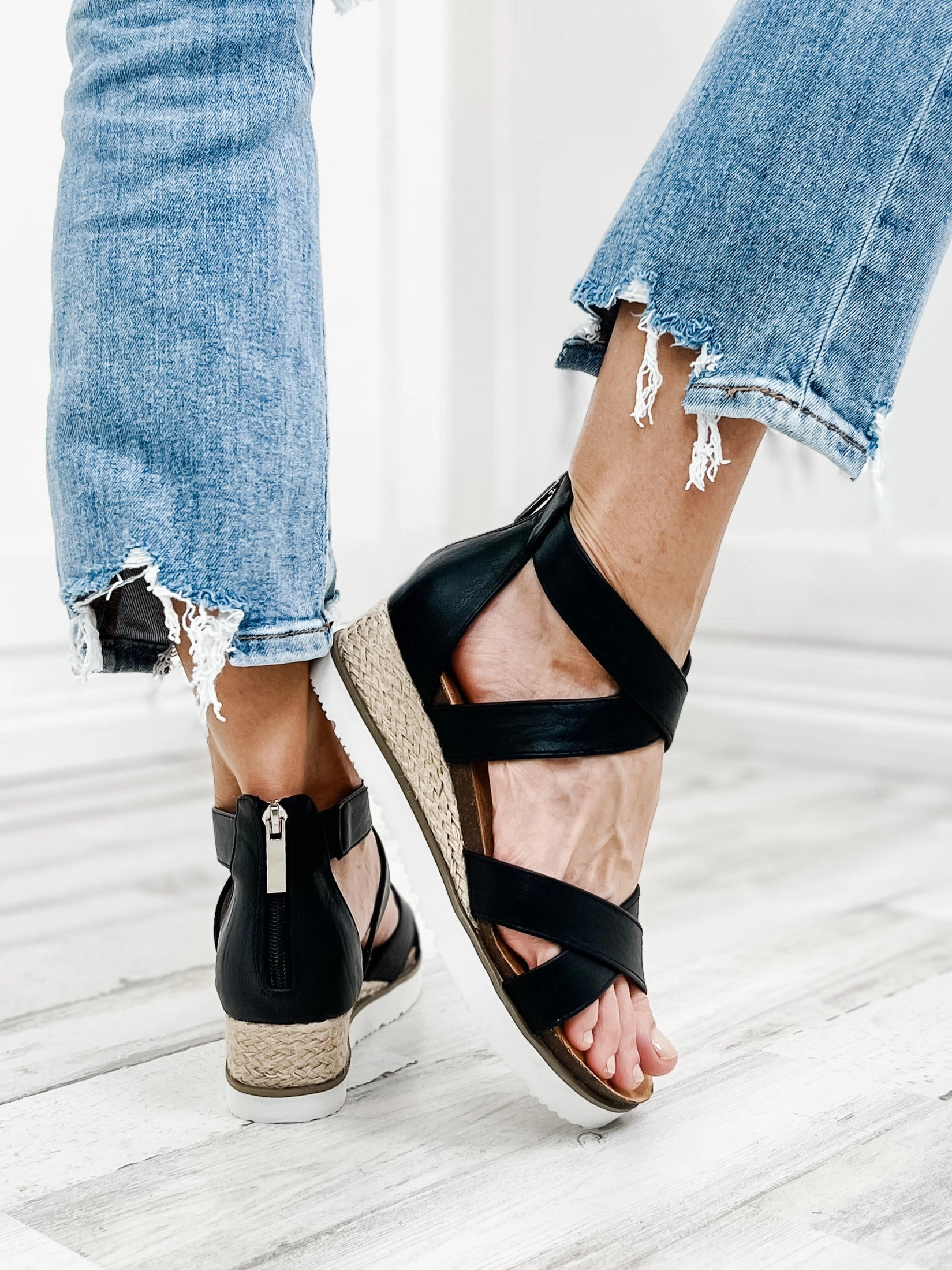 Corkys Double Dutch Black Sandal
