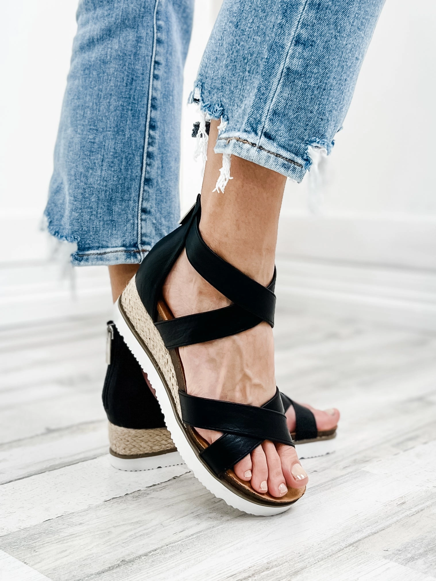 Corkys Double Dutch Black Sandal