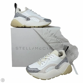 Eclypse Sneakers Luxury Designer By Stella Mccartney In White Glitter, Size: 6