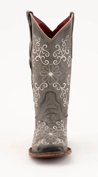 Ferrini Ladies Bella Handcrafted Smoke Cowboy Boots