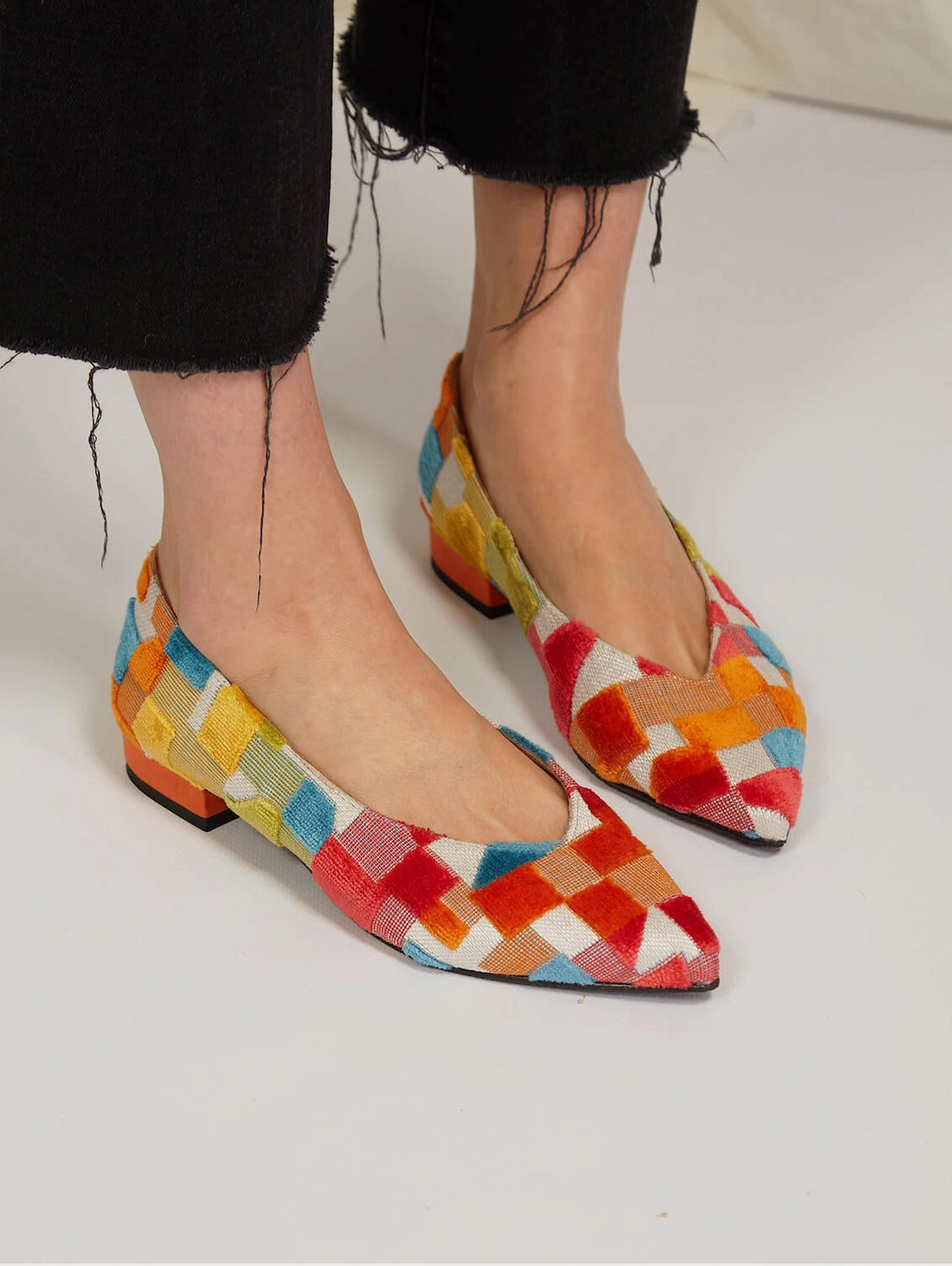 Frigiliana Eco Suede Vegan Ballerinas | Colourful