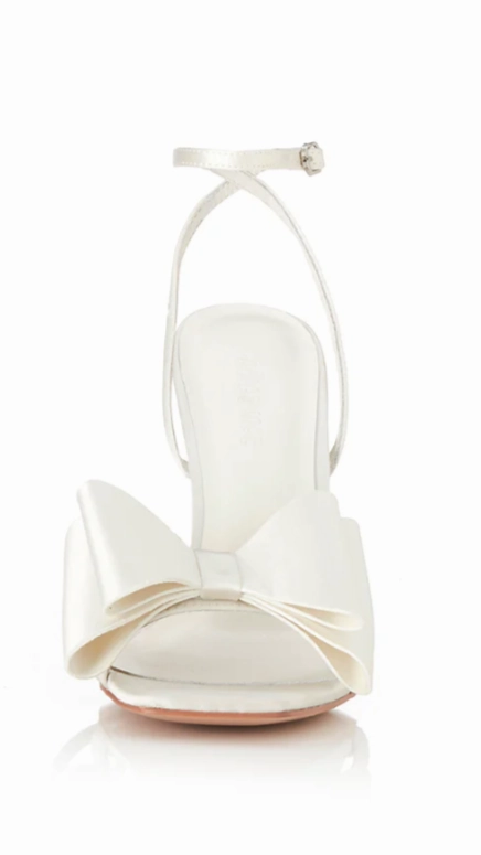 Gabby Heel - Ivory Satin