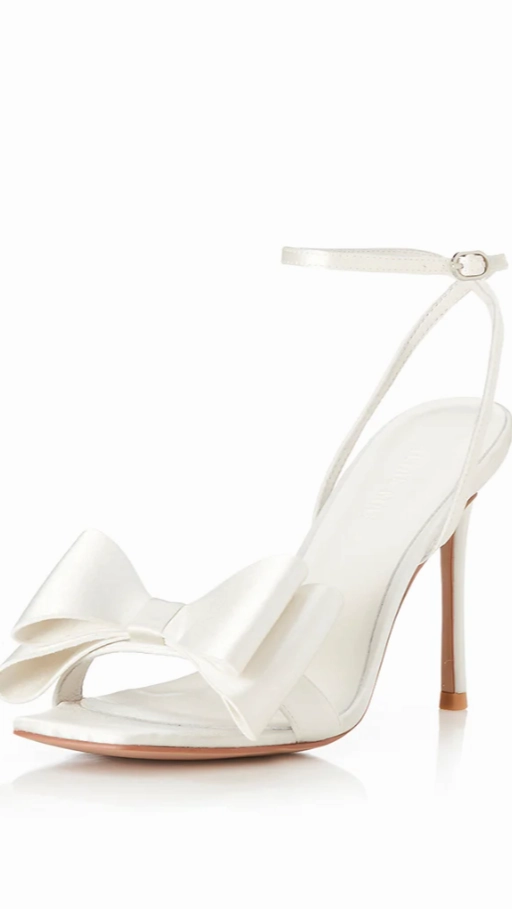 Gabby Heel - Ivory Satin