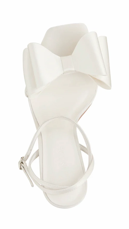 Gabby Heel - Ivory Satin