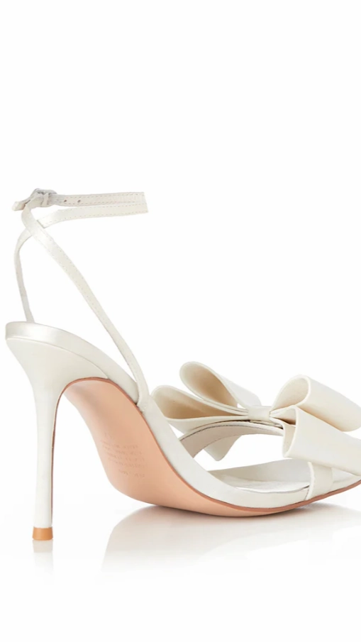 Gabby Heel - Ivory Satin