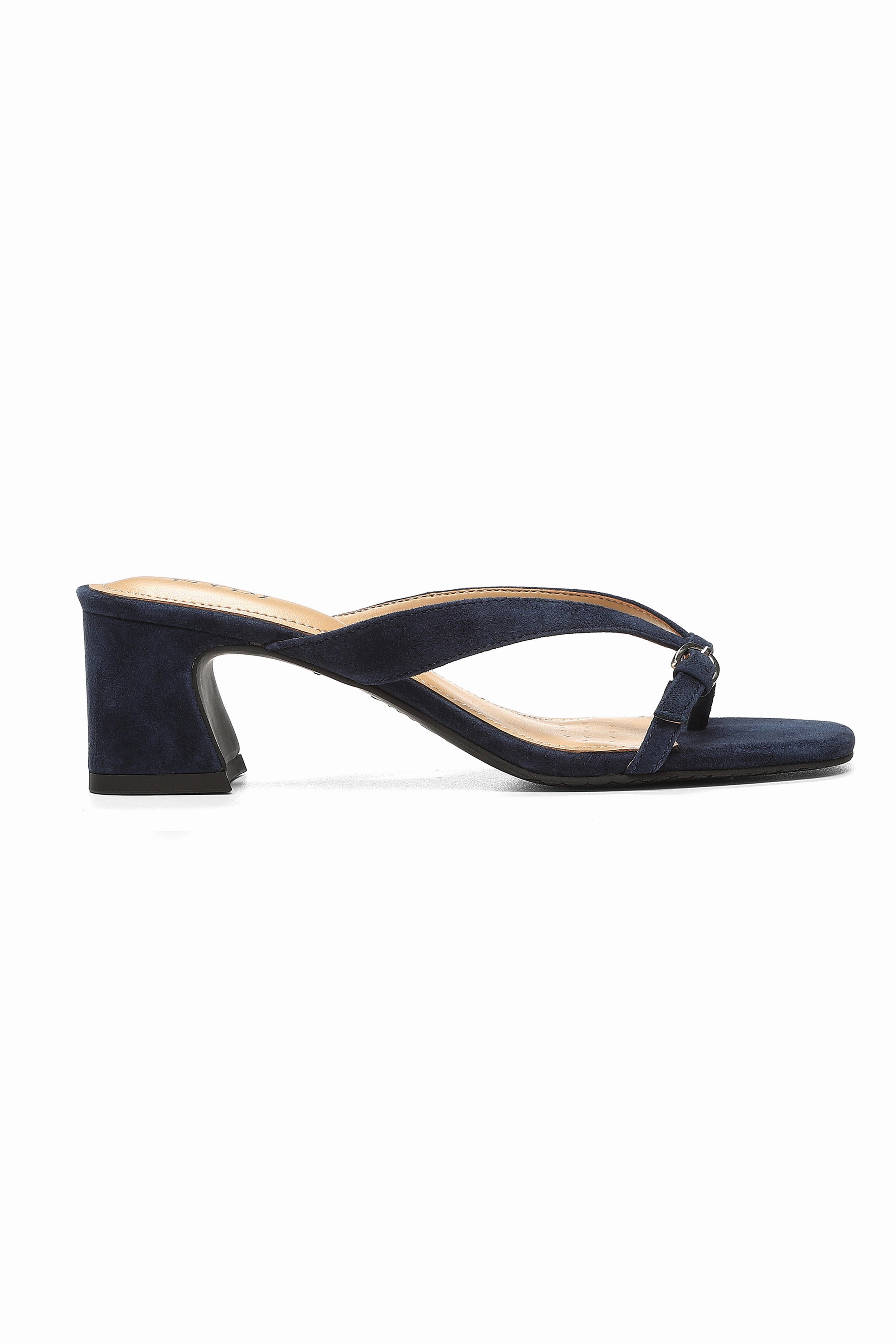 Glam Block Heel Sandals - Navy
