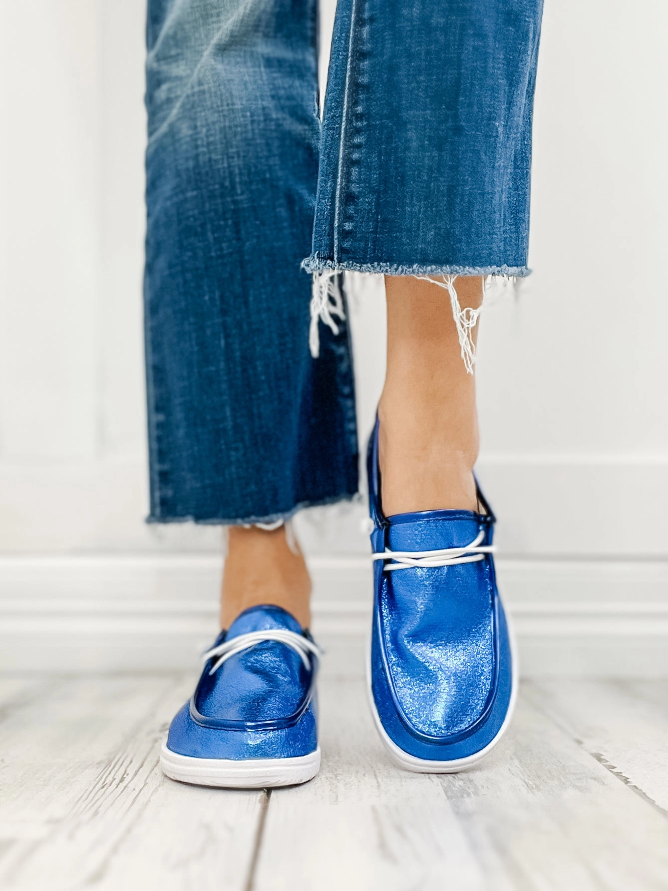 KAYAK - ELECTRIC BLUE CRINKLE METALLIC
