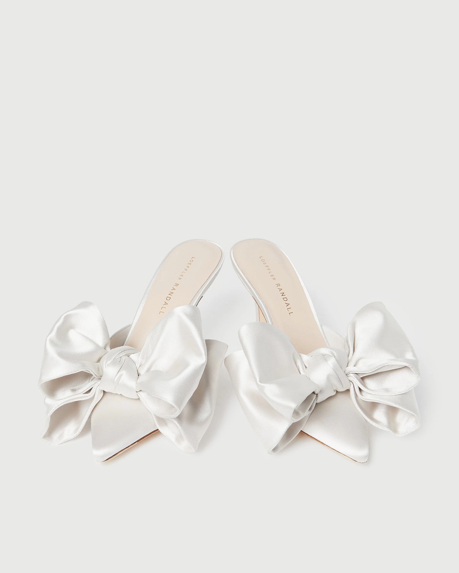Margot Cream Satin Bow Mule