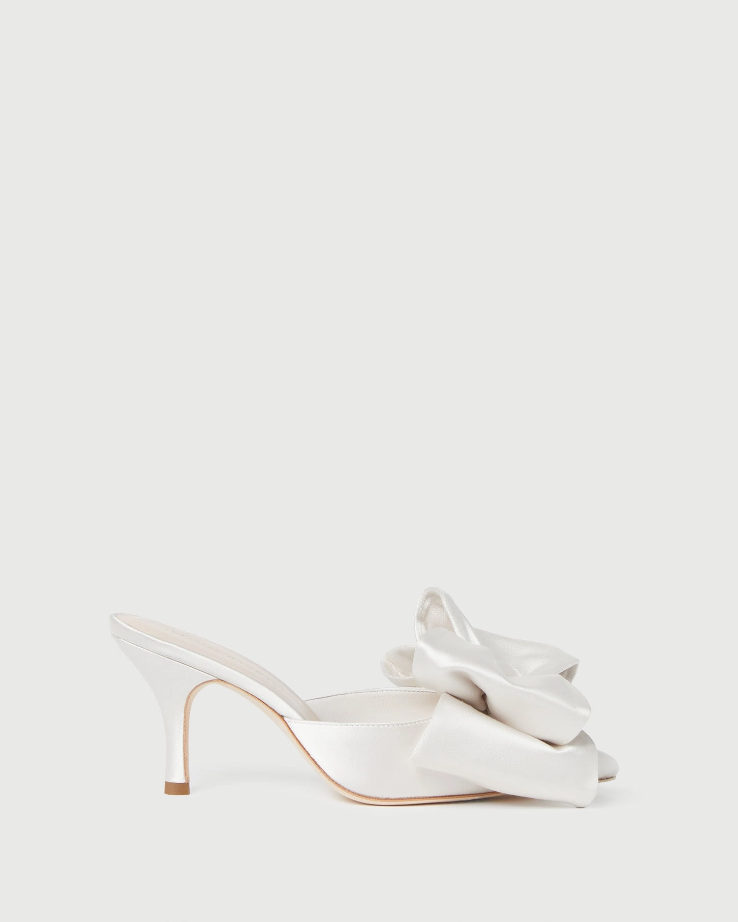 Margot Cream Satin Bow Mule