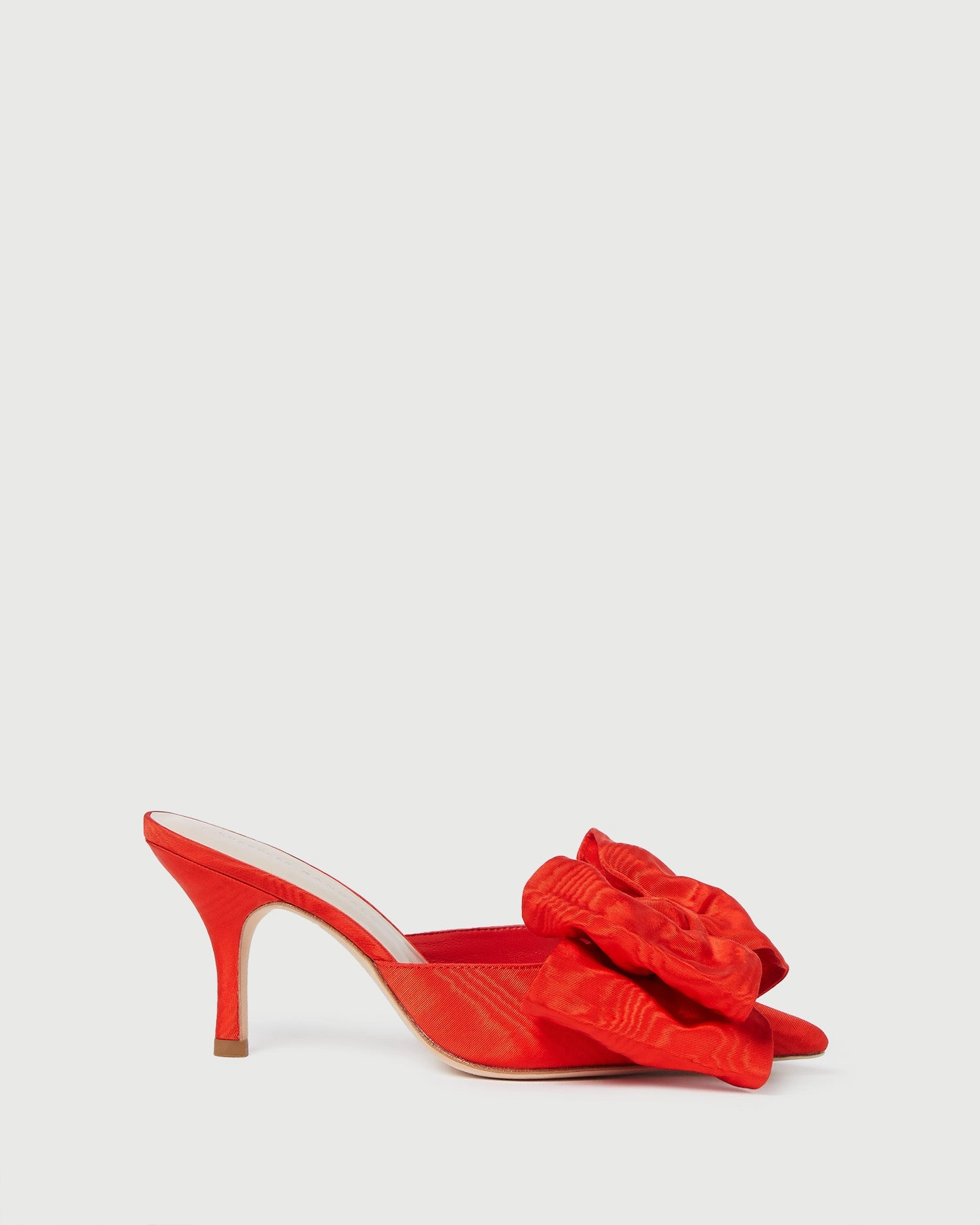 Margot Red Moiré Bow Mule
