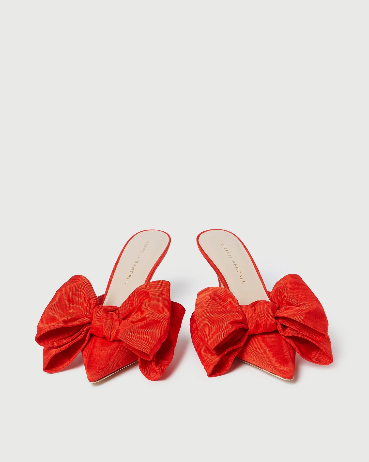 Margot Red Moiré Bow Mule