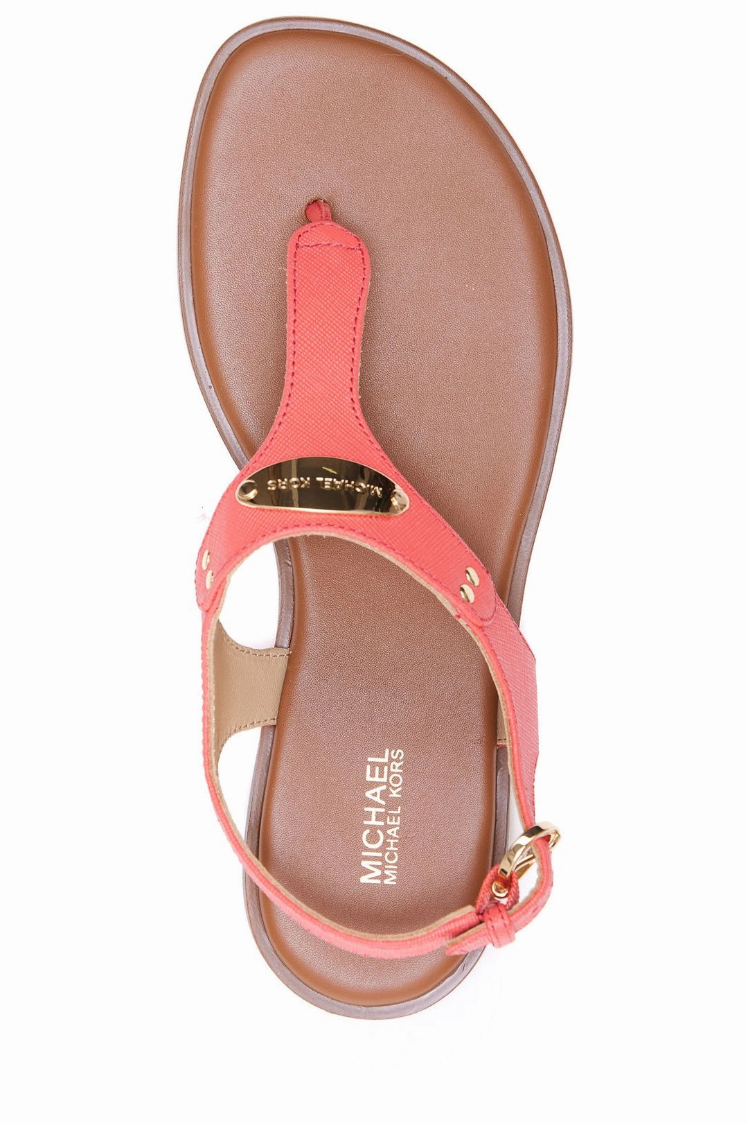 Michael Michael Kors Logo Plaque Thong Sandals