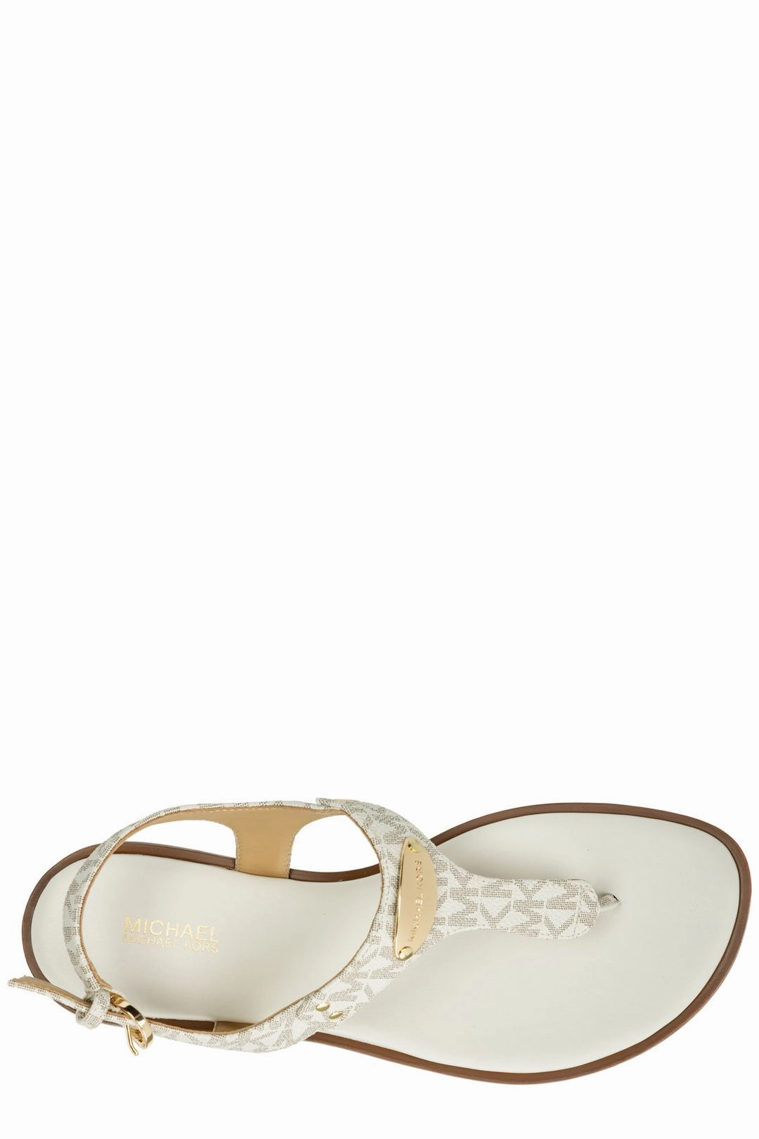 Michael Michael Kors Monogram Thong Sandals