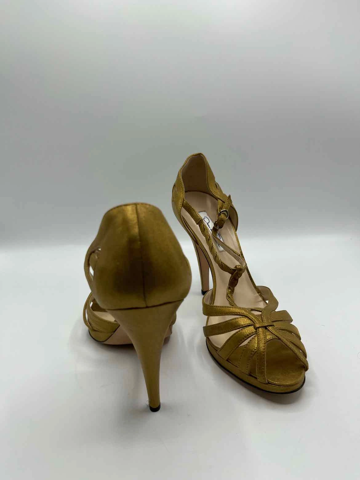 Oscar de la Renta metallic gold Size 40 Shoes