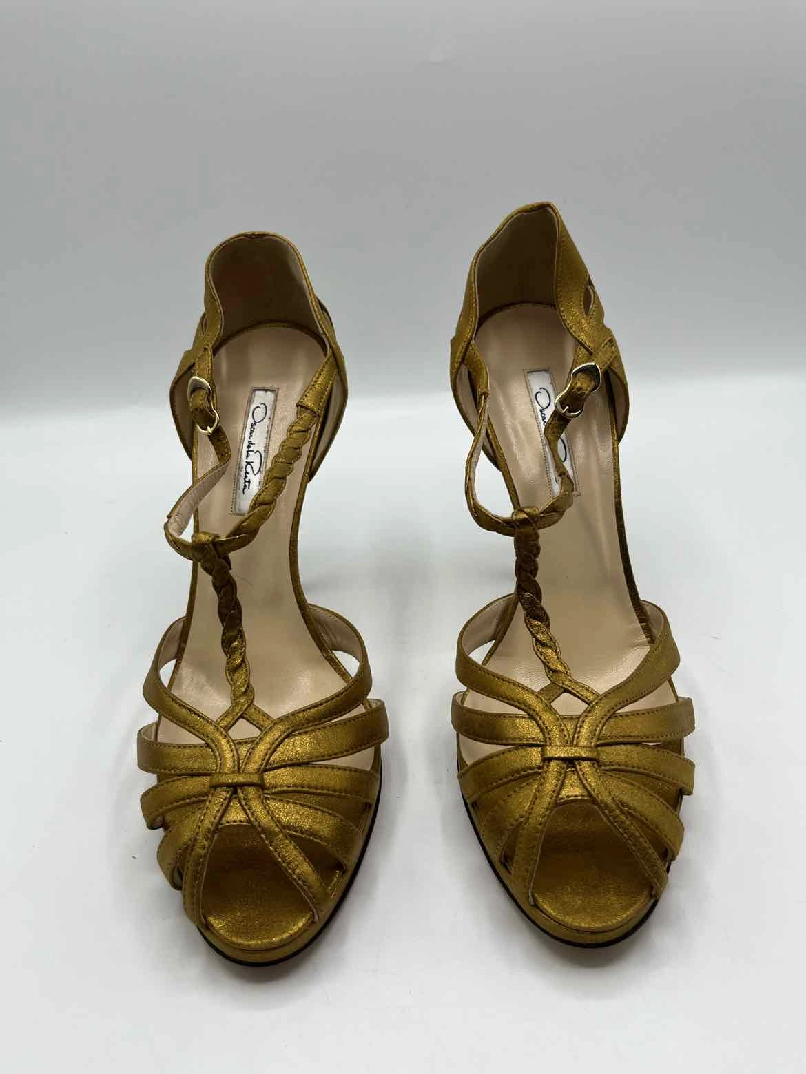 Oscar de la Renta metallic gold Size 40 Shoes