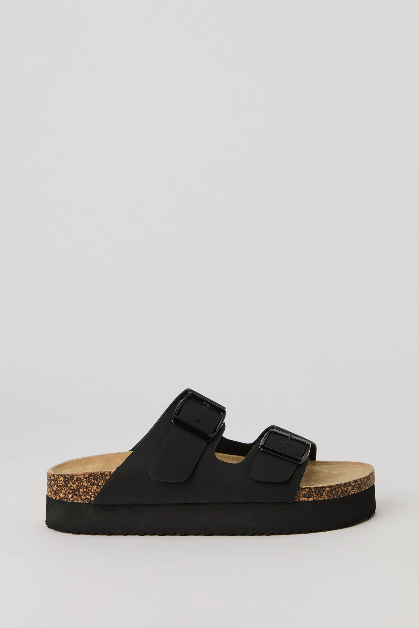 Platform Double Buckle Sandal