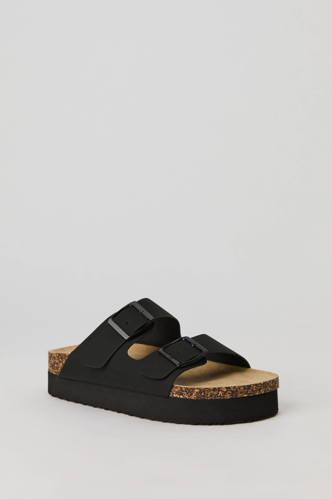 Platform Double Buckle Sandal