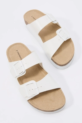 Platform Double Buckle Sandal