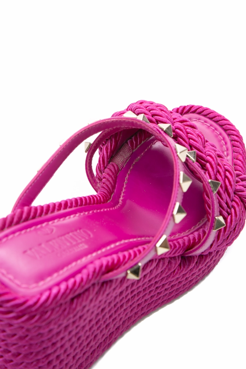 Rockstud Braided Wedges - Size 37