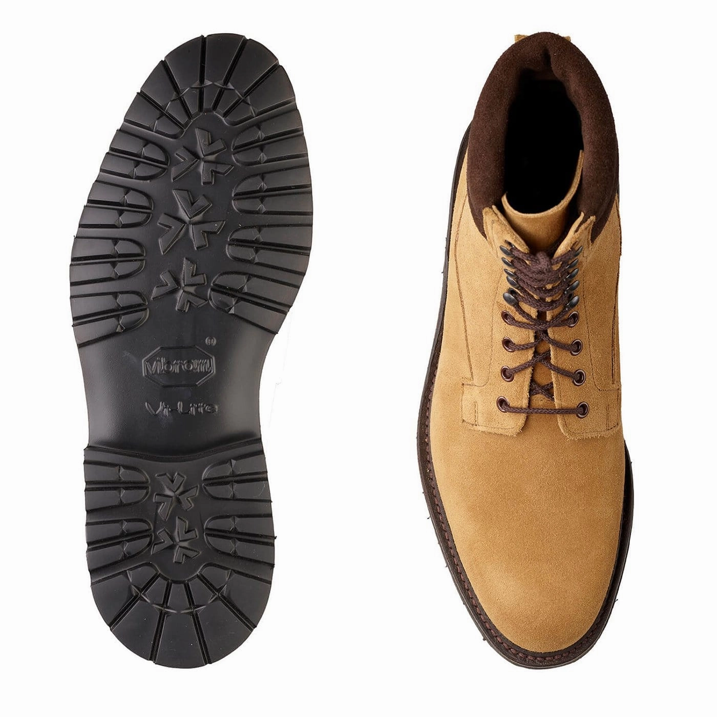 Ross Fawn Suede & Dark Brown Suede Collar