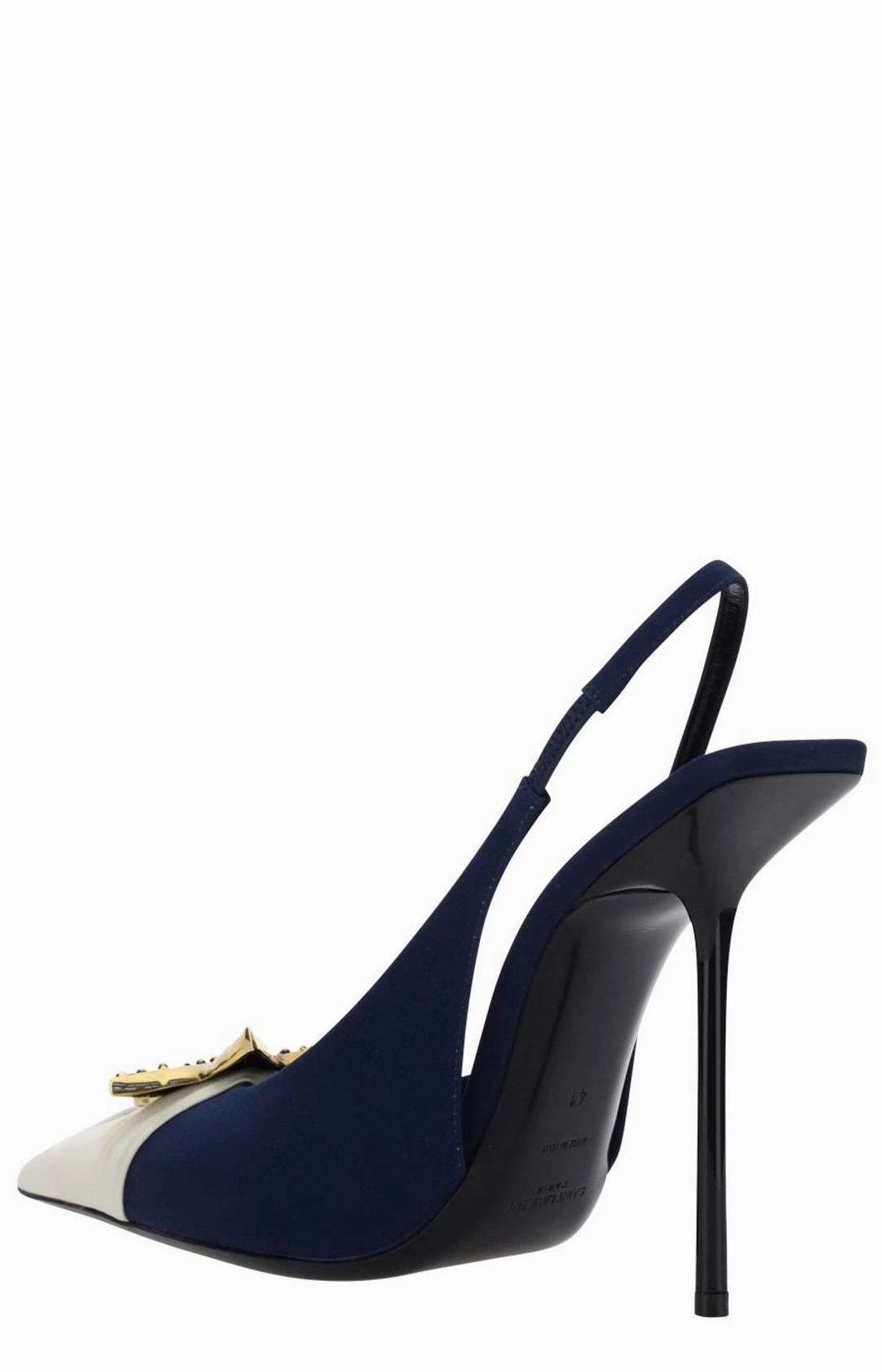 Saint Laurent Color-Block Pointed Toe Pumps