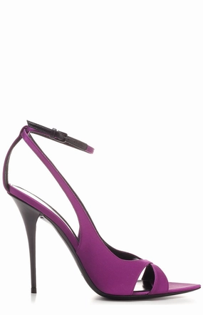 Saint Laurent Topsi Ankle Strap Sandals