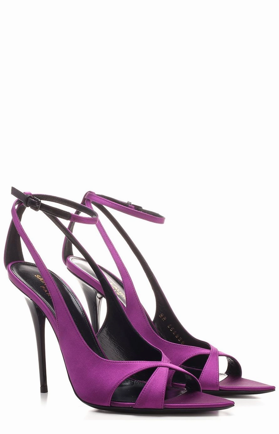Saint Laurent Topsi Ankle Strap Sandals