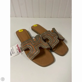 Sandals Flats By Madden Girl In Beige, Size: 9
