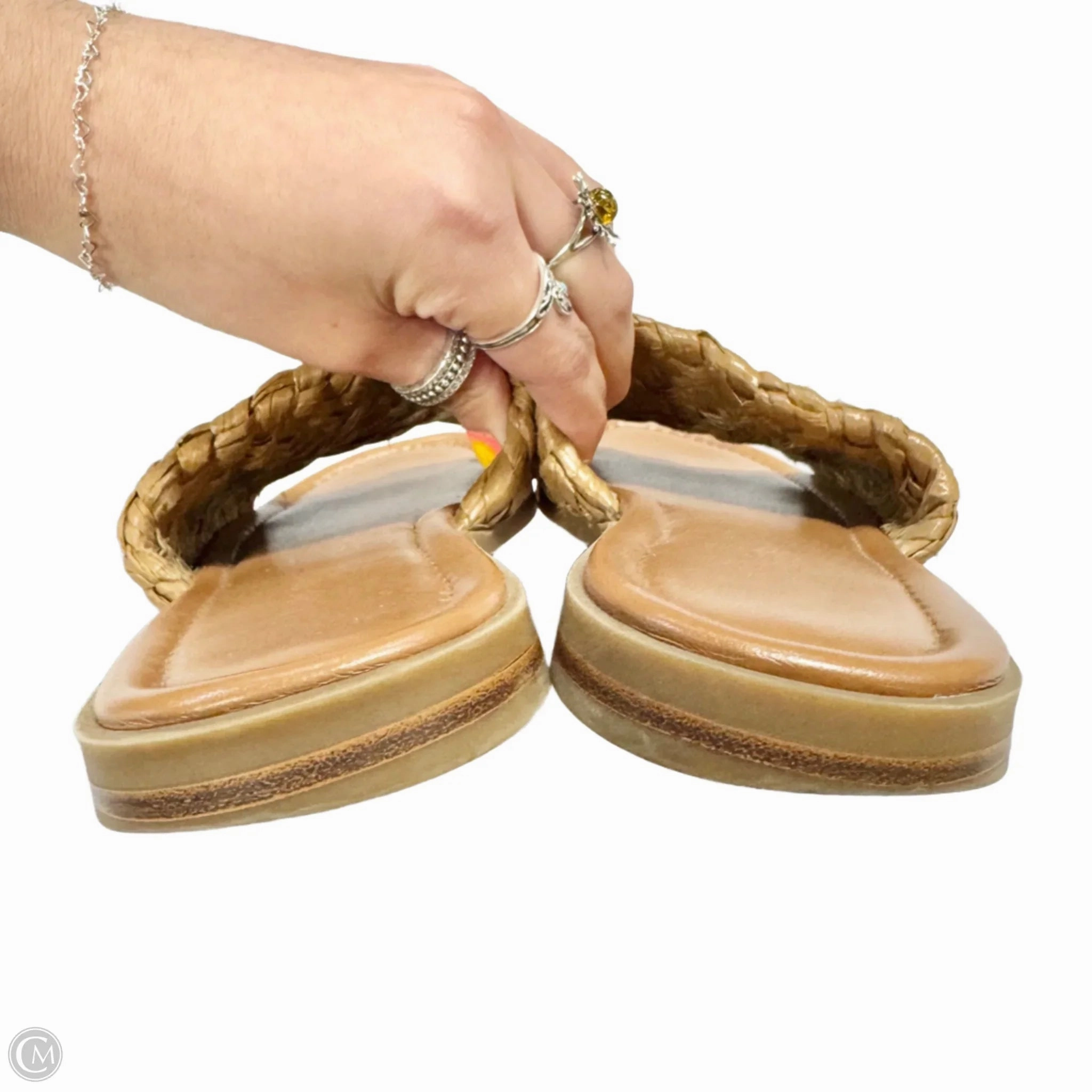 Sandals Flats By Nine West In Brown, Size: 8