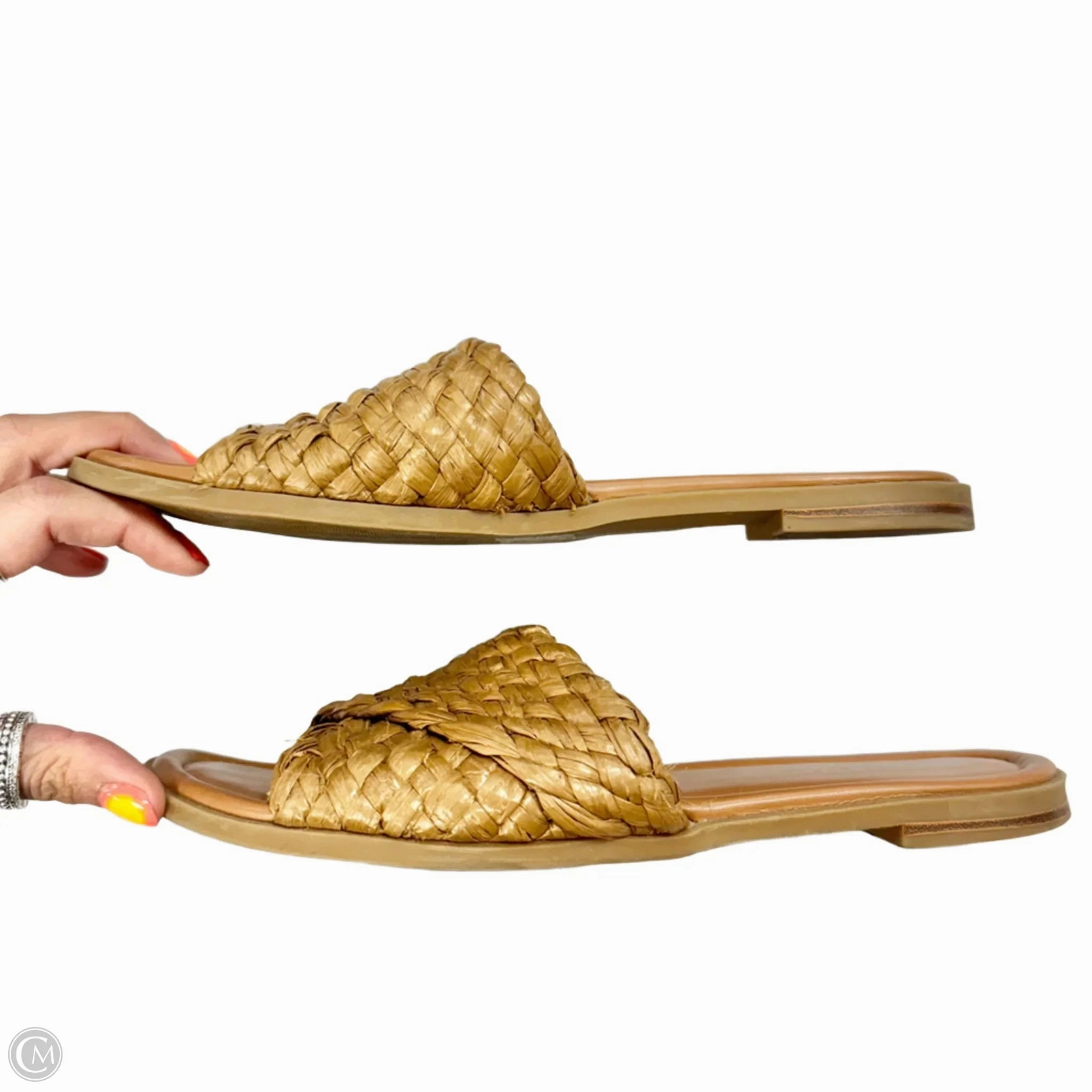 Sandals Flats By Nine West In Brown, Size: 8