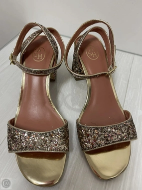 Sandals Heels Block By Ash In Gold, Size: 9.5