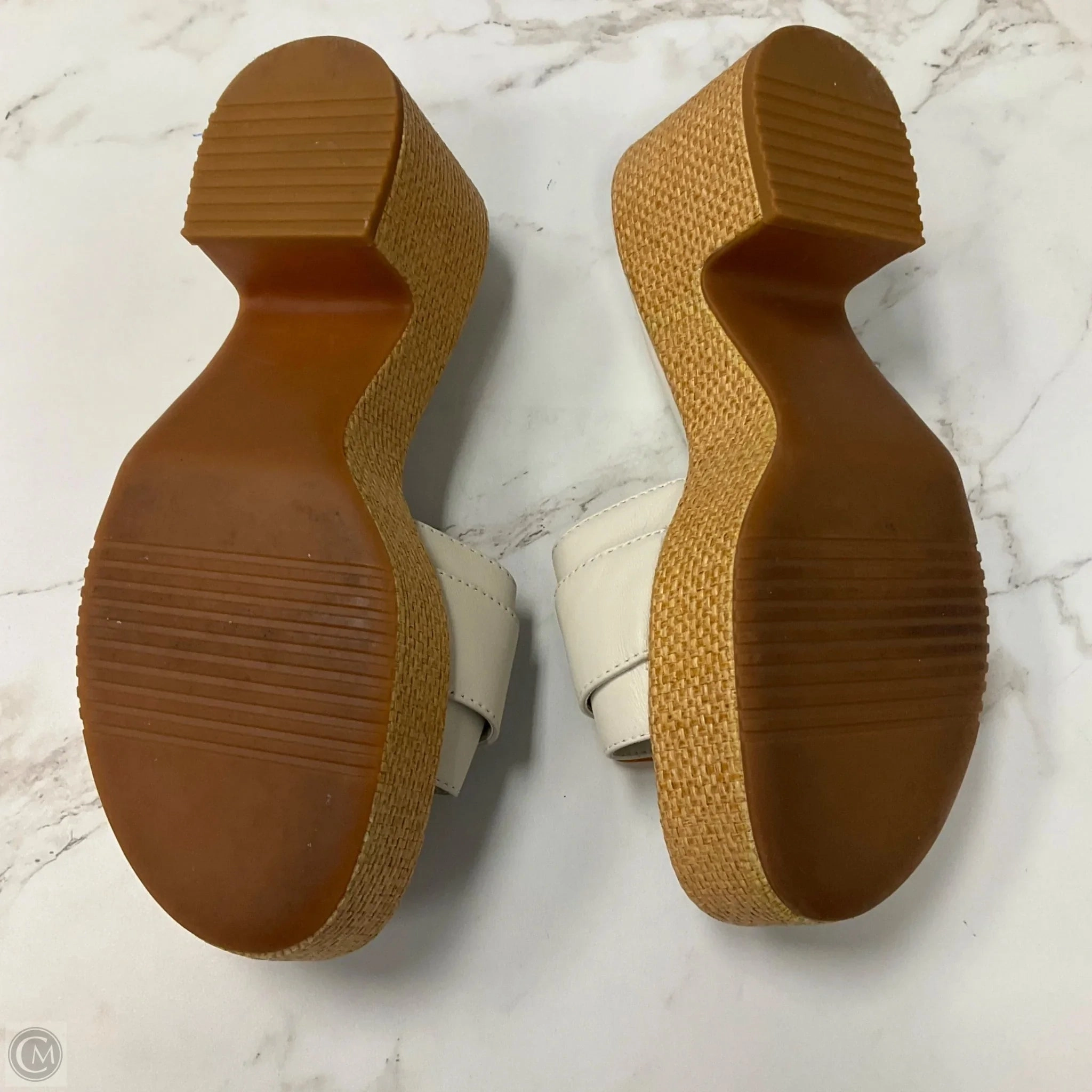 Sandals Heels Block By Nordstrom In Cream, Size: 6
