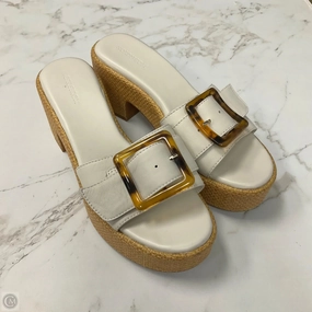 Sandals Heels Block By Nordstrom In Cream, Size: 6