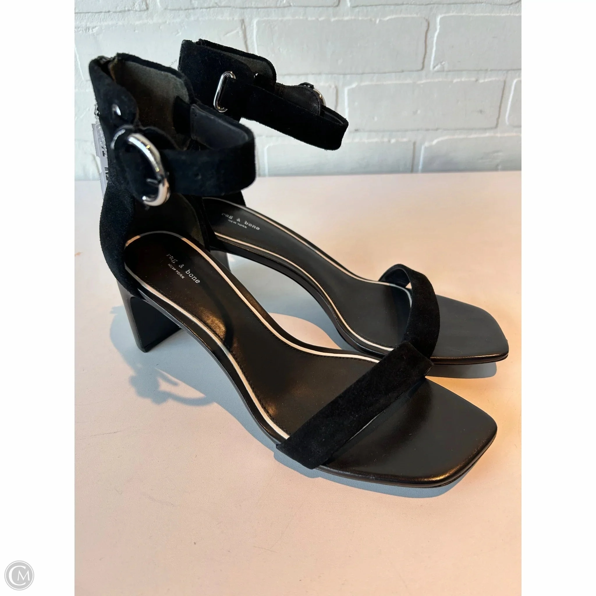 Sandals Heels Block By Rag And Bone In Black, Size: 9