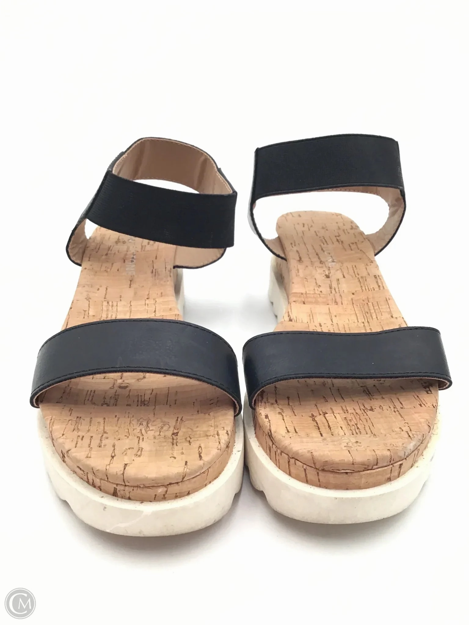 Sandals Heels Platform By Clothes Mentor In Black, Size: 6